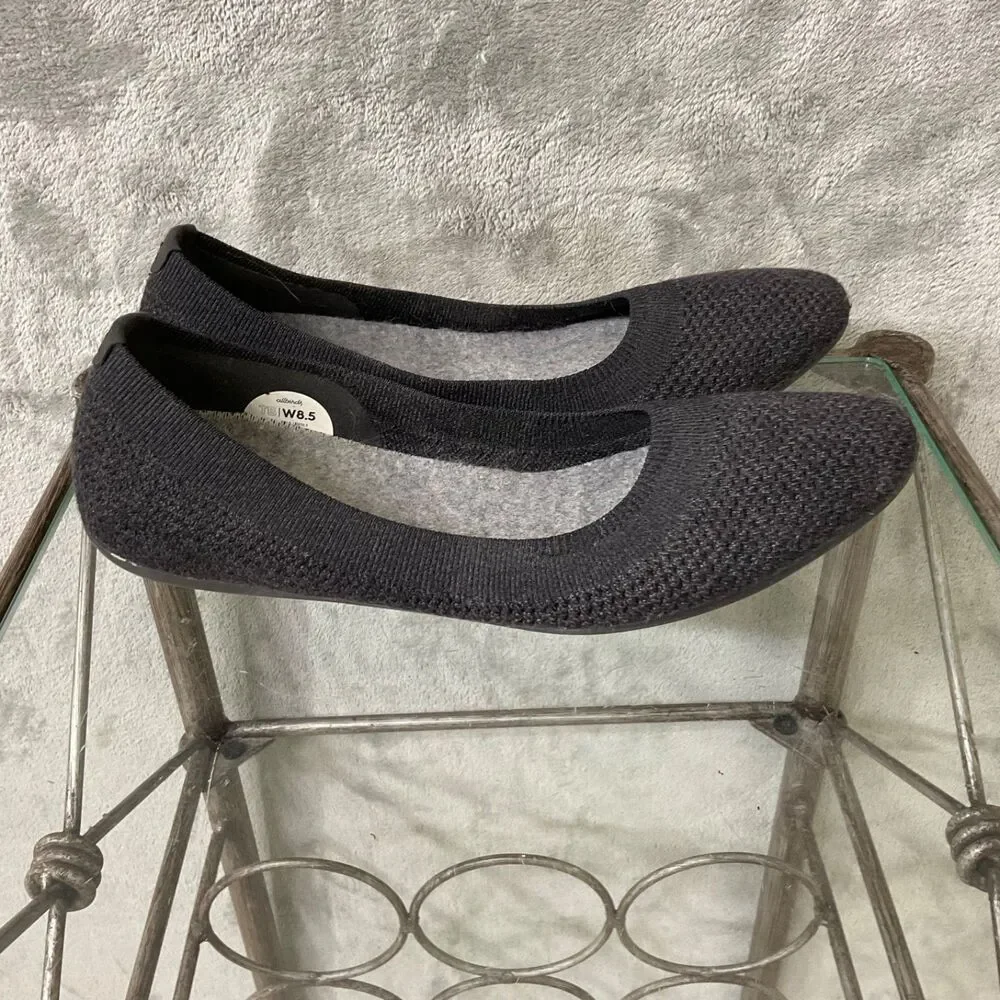 Allbirds Womens Sz 8.5 Dk. Grey Tree Breezers Pointed Ballet Flats Slip On